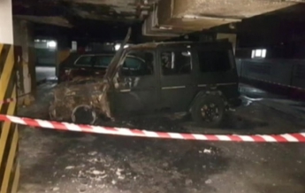 В Киеве сожгли авто активиста