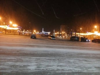 Мелитополь припорошило снегом (фото)