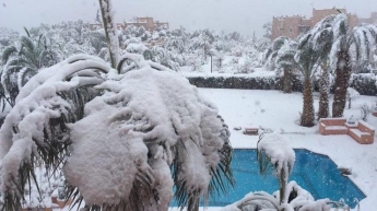 В Марокко впервые за полвека пошел снег (фото)