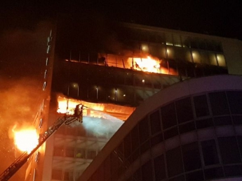 В столичном отеле Ирландии произошел крупный пожар (Фото)