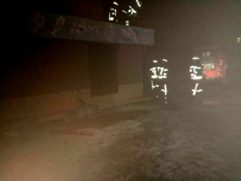 В Запорожье тушили пожар в кафе «Порт Рояль»