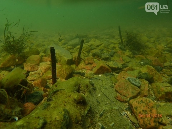 Арматура и камни: водолазы показали, почему нельзя купаться в Бердянске на дамбе, - ФОТО