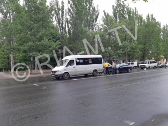 В Мелитополе маршрутка с пассажирами попала в ДТП (фото)