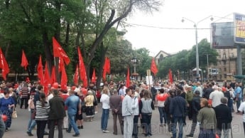 «Полк Победы» начал свою акцию в Запорожье - ФОТО