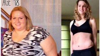 21-летняя девушка похудела на 90 кг