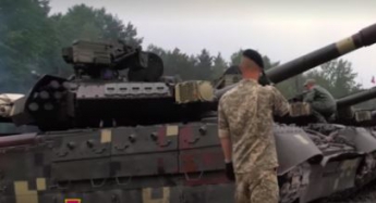 Украинские танки Т-84 прибыли на соревнования НАТО в Германии. Видео