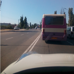 Из-за ДТП в Мелитополе образовалась многокилометровая пробка (Фото, добавлено видео)