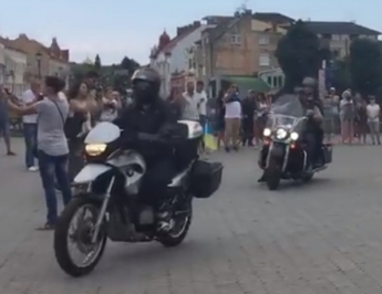 Через Мелитополь проложили путь мотопробега, стартовавшего в Ужгороде (видео)