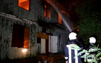 В Одессе горел корпус санатория (видео)