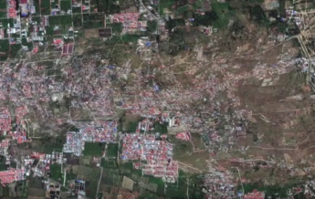 Спутник снял видео момента разрушения в Индонезии