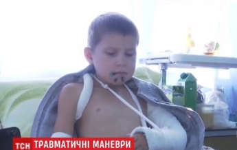 В Житомирской области шлагбаум травмировал школьника (видео)