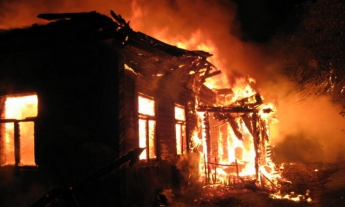 В Запорожской области женщина сгорела живьем