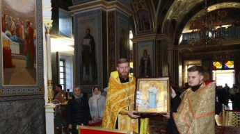 В Кропивницкий привезли икону Покрова Богородицы