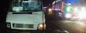 В Запорожье на дороге маршрутка насмерть сбила пешехода