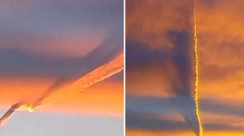 Женщина засняла в небе странную аномалию (видео)