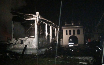 В Ивано-Франковской области сгорела церковь