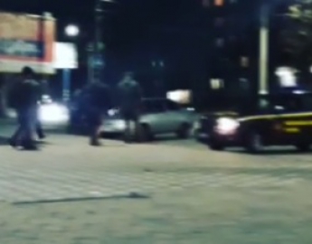 В полиции рассказали, кого задержали вечером на центральном проспекте (видео)