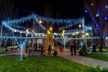 Красоту новогоднего Мелитополя показали в сети (видео)