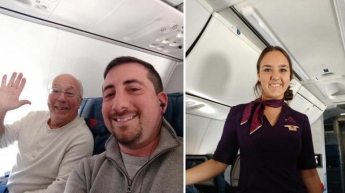 Папа заказал 6 перелетов, чтобы провести праздники с дочкой-стюардессой (фото)