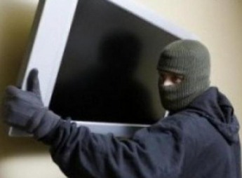 "Несуна" с плазменным телевизором задержали полицейские