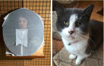 В Британии кошка испортила картину XVII века