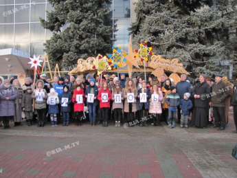 Мелитопольцы присоединились ко всеукраинскому флешмобу (фото, видео)