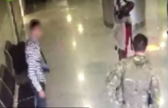 В аэропорту Борисполь иностранец напал на пограничника (видео)