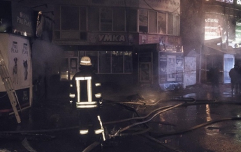 В Киеве на Дарнице горели МАФы (видео)