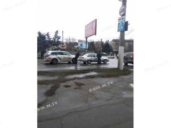 В Мелитополе полицейские на новом джипе попали в ДТП (фото)