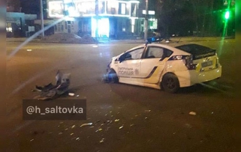 В Харькове столкнулись Lexus и авто патрульных