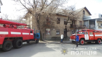 Руководство Мелитопольской полиции спасало людей во время пожара