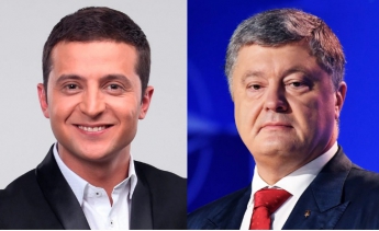 Во второй тур президентских выборов проходят Зеленский с 30,4% и Порошенко с 17,8%, - Национальный экзит-пол