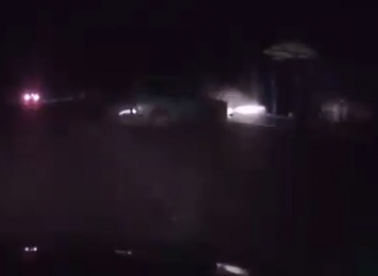 В Мелитополе автомобиль влетел в остановку (видео)