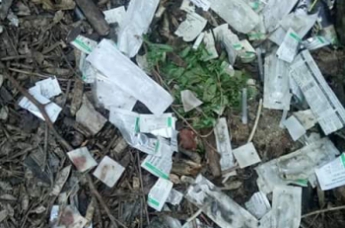 У Песчанского ручья обнаружили "логово" наркоманов (фото)