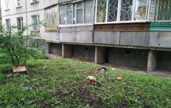 Выпавшего с балкона ребенка в Харькове спас прохожий (фото)