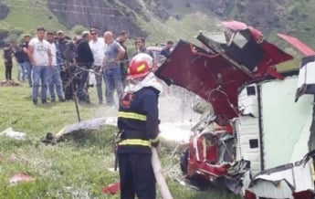 В Грузии разбился вертолет, есть жертвы