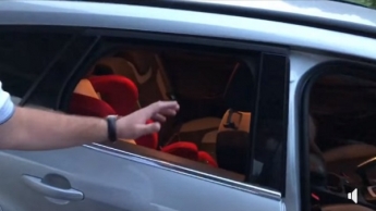 На Хортице ограбили машину запорожского активиста (ВИДЕО)
