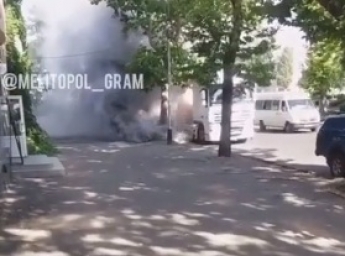 В Мелитополе большегруз с цистерной "взбесился" (видео)
