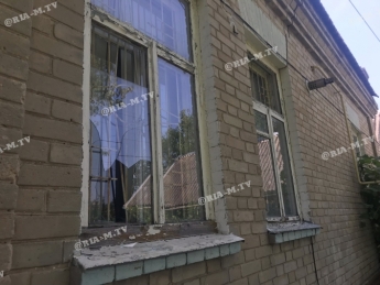 В здании горкома мелитопольских коммунистов ночью разбили окна (фото)