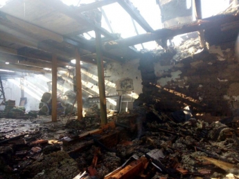 Молния уничтожила дом в Бердянском районе (фото)