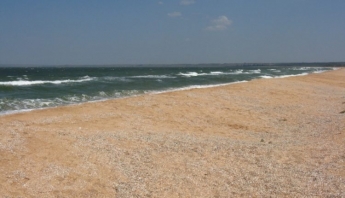 На запорожском курорте в пик сезона обнаружили безлюдный пляж (Видео)