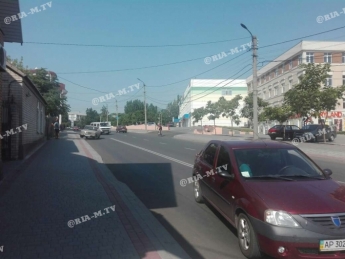 В Мелитополе на спуске на ул. Героев Украины ДТП (фото)