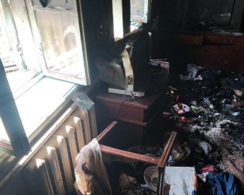 В Мелитополе сгорел мужчина (фото)