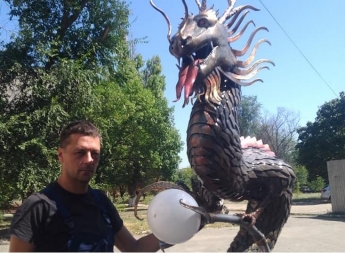 Кованый двухметровый дракон представит Бердянск на фестивале в Мариуполе