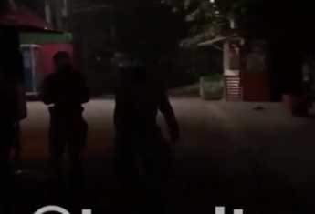В Мелитополе горел киоск известной сети фастфуда (видео)