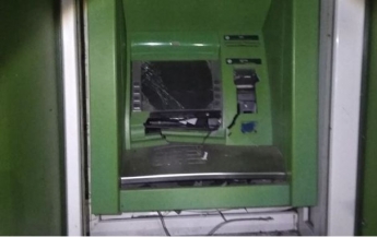 В Харьковской области взорвали банкомат (фото)