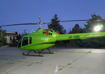 В Тубале зеленый вертолет приняли за преЗЕдентский (фото)