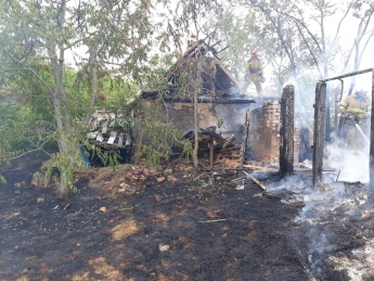 Спасатели под Мелитополем тушили пожар