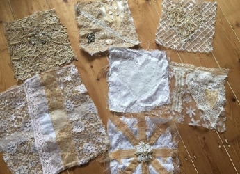 Друзі створили для нареченої унікальну весільну сукню з клаптиків своїх суконь (фото)