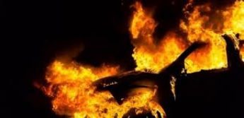 В Мелитополе сгорел Ланос (добавлено фото)